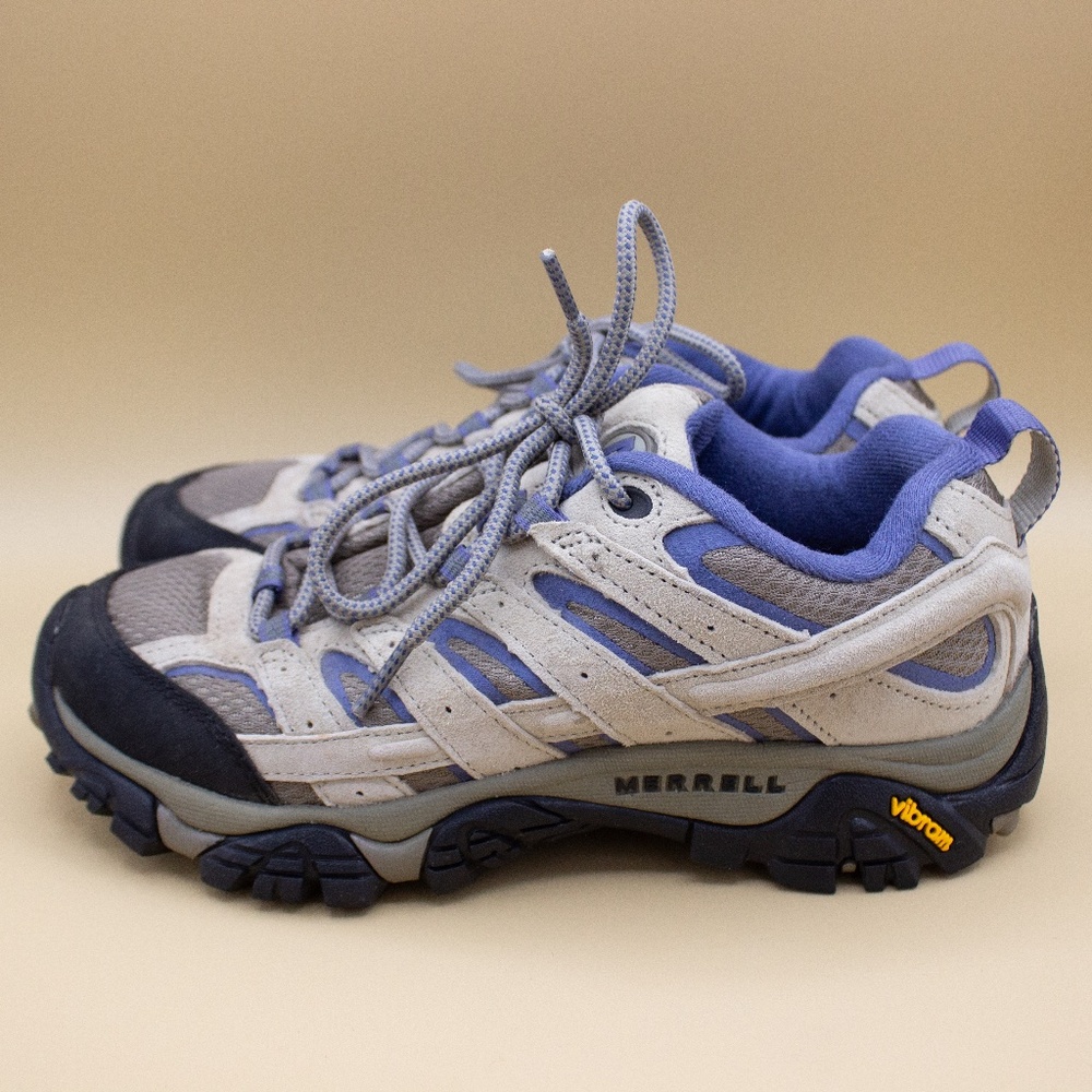 Merrell Moab 2 Vent Hiking Shoes Aluminum/marlin J06018 Women's Size 6.5